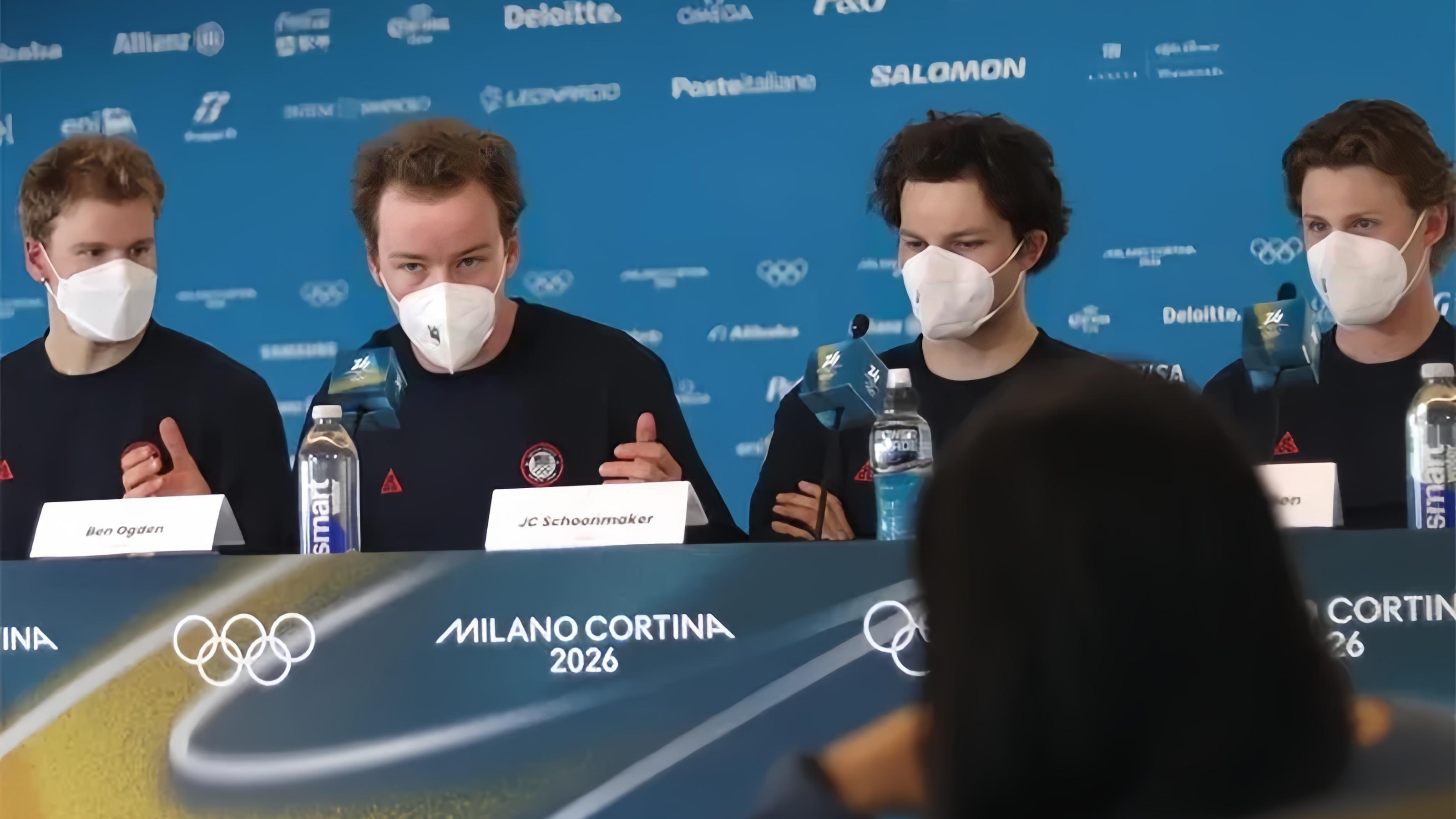米兰冬奥会记者会反常一幕：美国运动员全员戴口罩，2026年为何还如此谨慎？