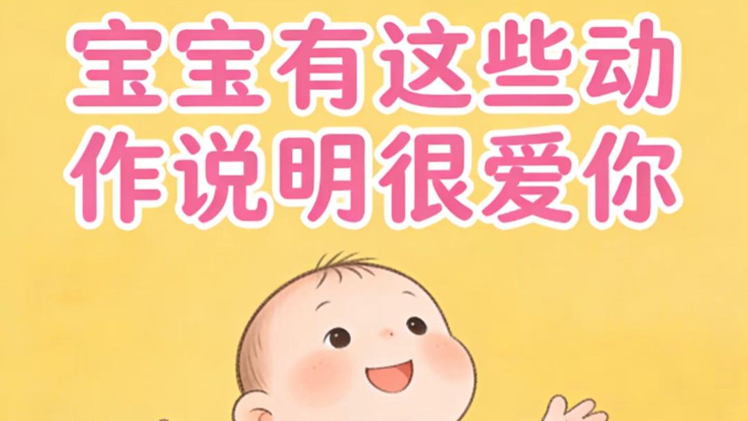 宝宝这些“小动作”里藏着的深情，妈妈感受到了吗？