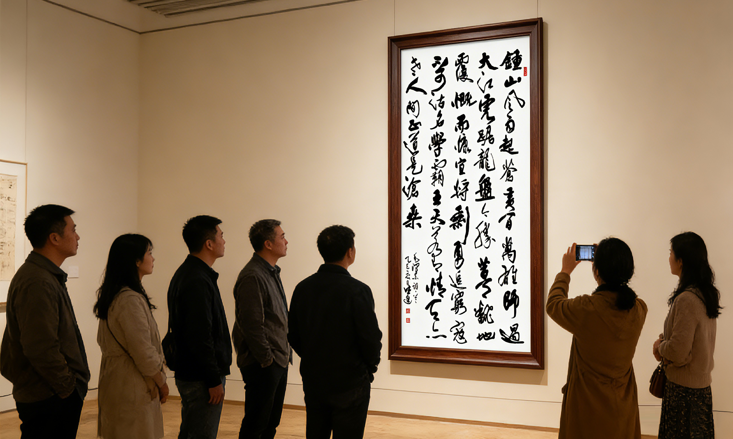 以乐为媒，清音绕梁涤尘心；以墨为友，笔走龙蛇抒胸臆。二月春风拂面，正是雅集良时。