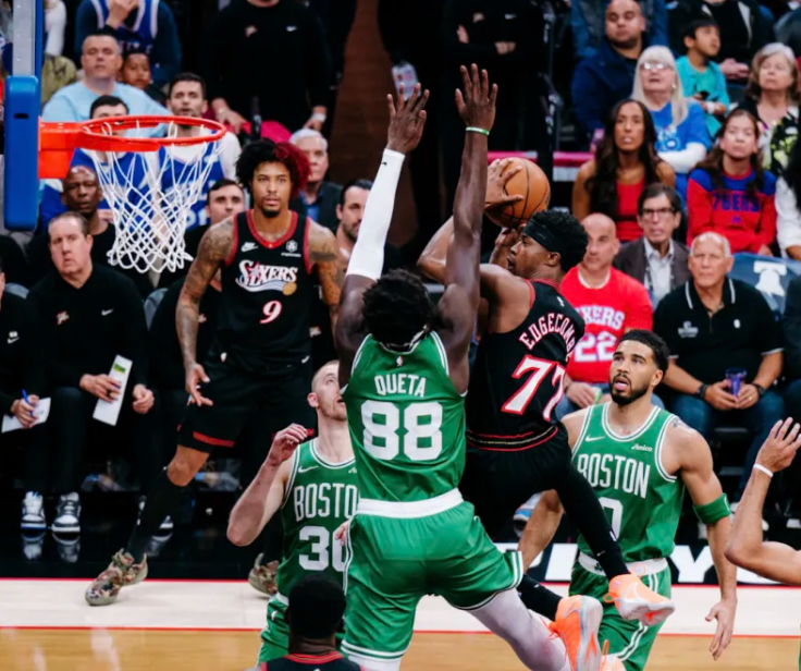 NBA季后赛G3，凯尔特人（2）108-100击败76人（1）。
赛后76人主帅