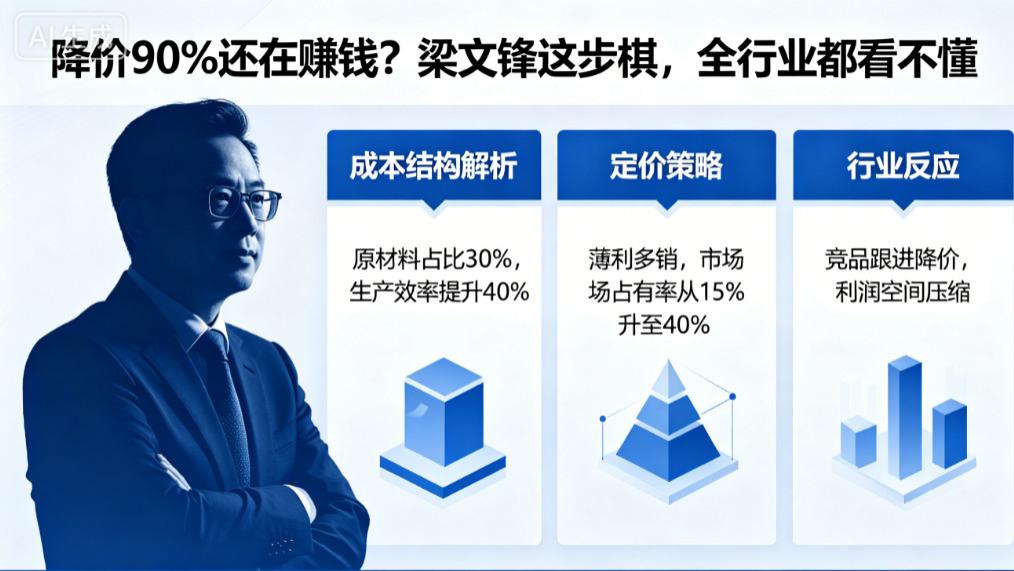 降价90%还在赚钱？梁文锋这步棋，全行业都看不懂