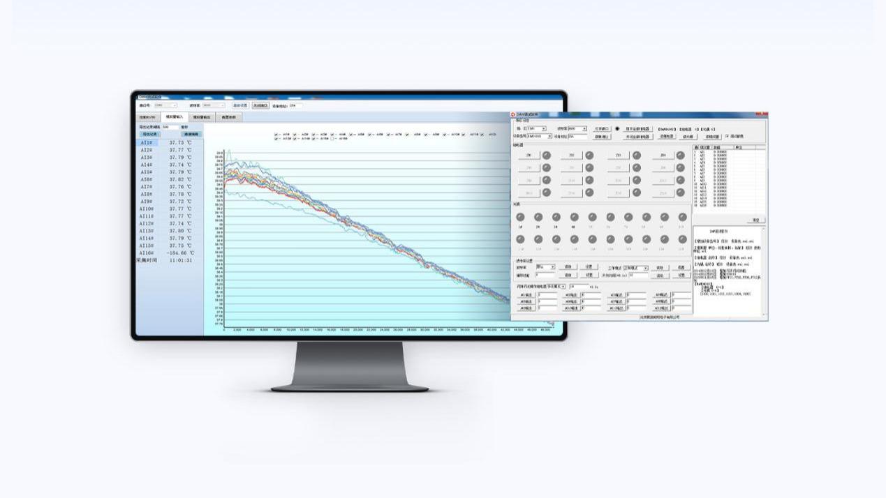 工控系统测温配套：DAMPT08S-YD铂热电阻采集模块 2-8路 隔离485