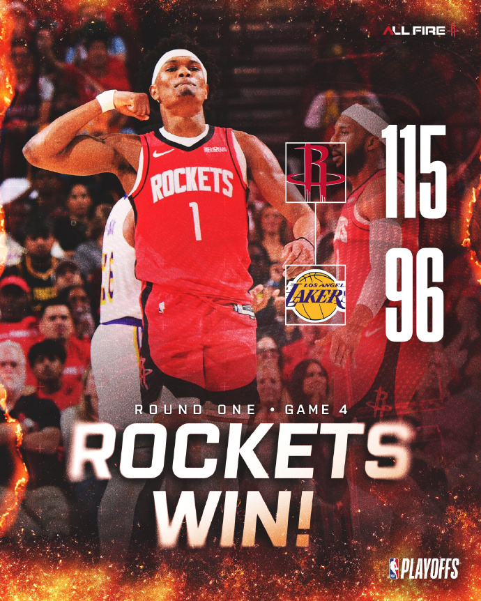 惊弓之鸟！#火箭1比3湖人# 
命悬一线的火箭，
在杜兰特继续缺阵的情况下，
终