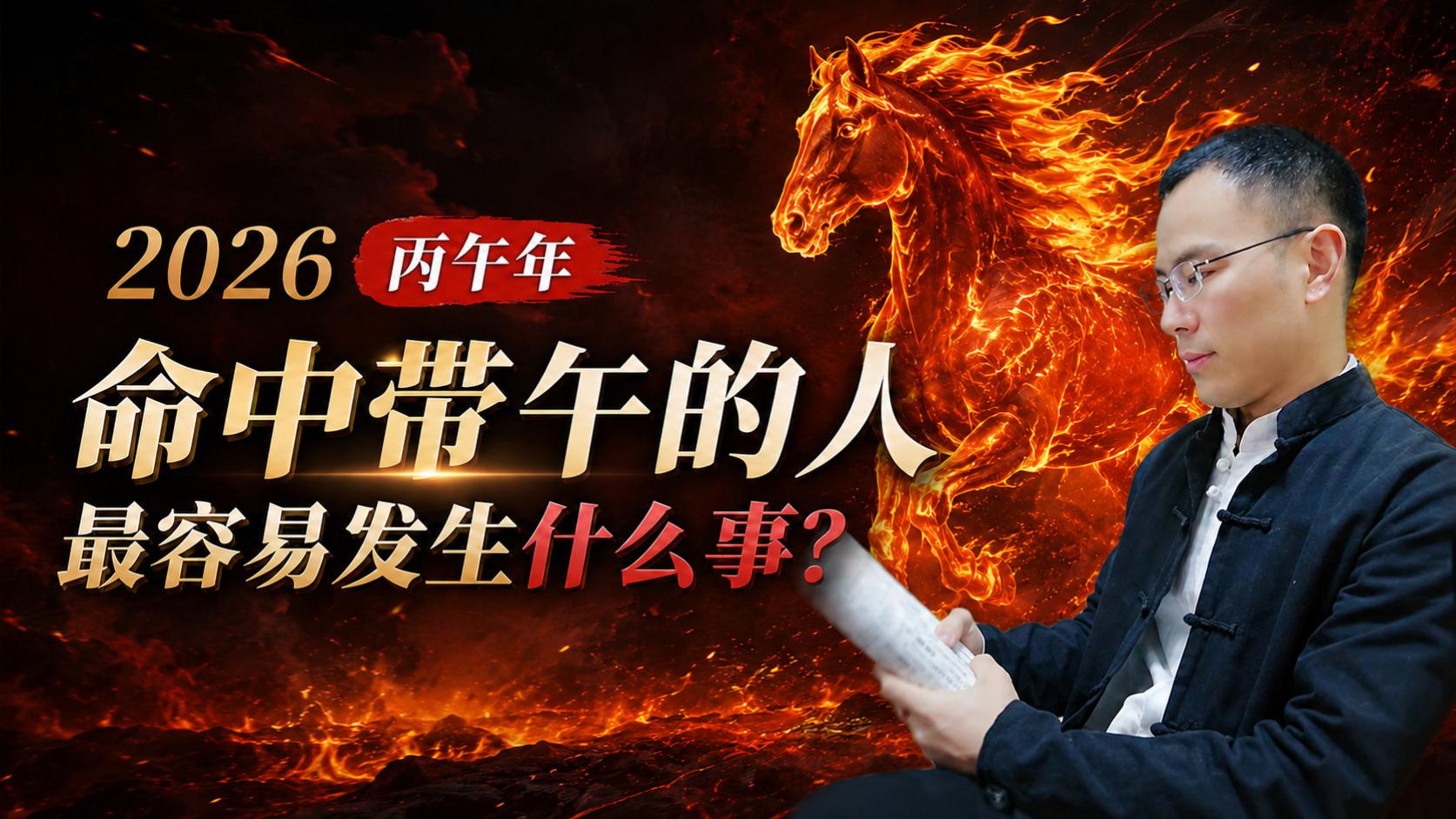 【午午自刑】命中带午的人，2026丙午年最容易发生什么事？