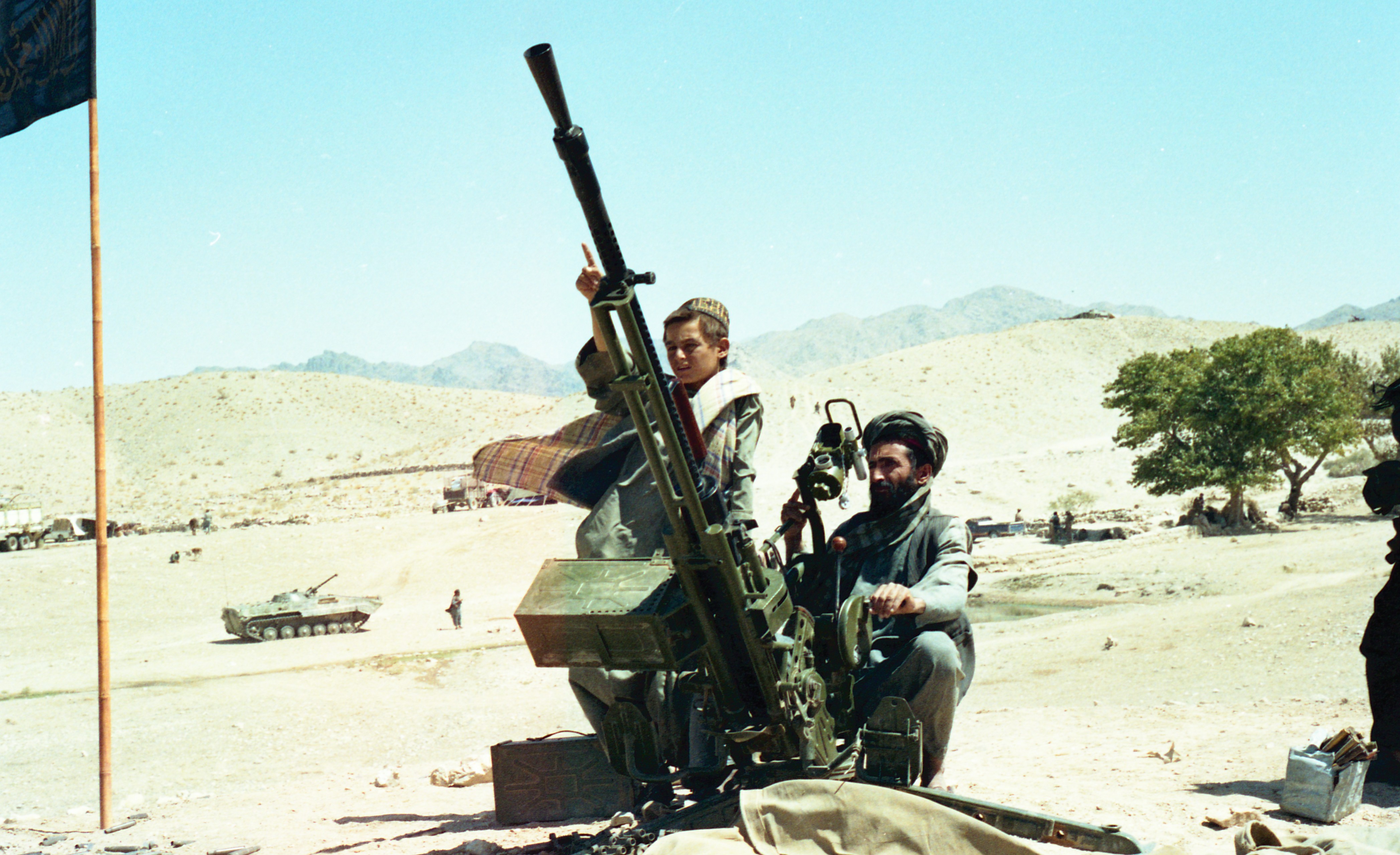 阿富汗战争中阿富汗游击队对付苏军的高射炮，谁知道这是哪里产的？