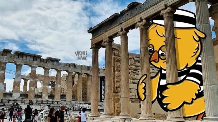 30张普通照片被魔改！她给生活加了点“戏”！涂鸦让全网叫绝