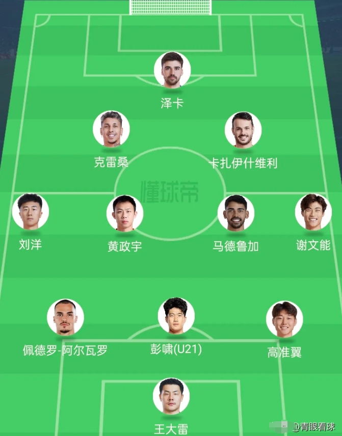 山东泰山的前锋线和后防线都是中超天花板级别