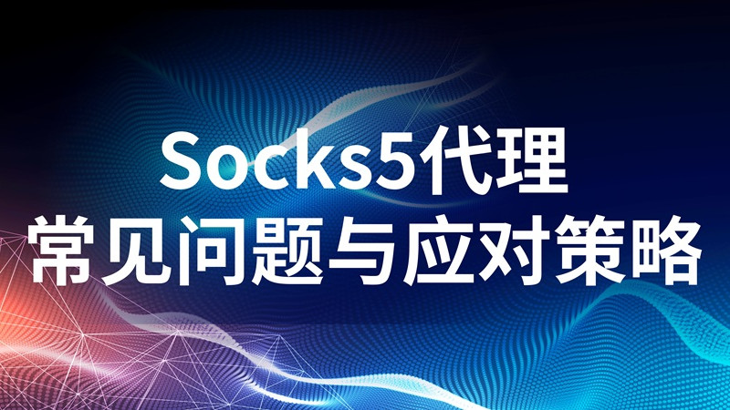 Socks5代理实用干货：常见问题排查与应对全解析