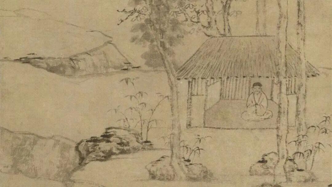 『集古名绘』竹木参天，远山幽缈：沈周如何用一轴纸本写出秋日禅机