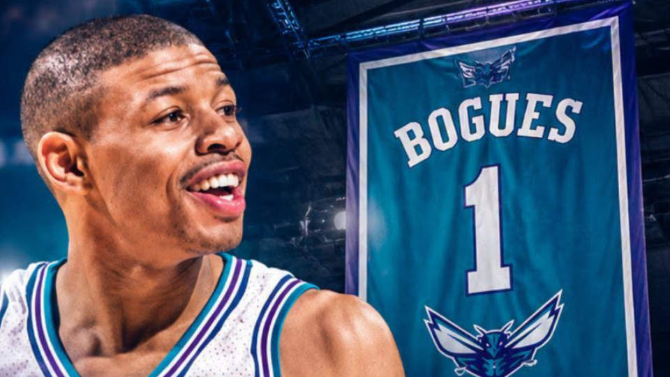 NBA史上最矮球员！黄蜂官宣将退役博格斯1号球衣：身高仅1米60