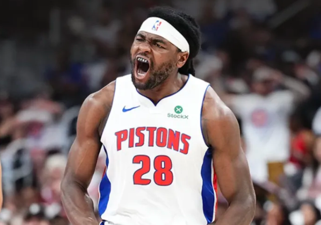 NBA季后赛G2，活塞主帅JB-比克斯塔夫在接受记者采访时谈到了以赛亚-斯图尔特