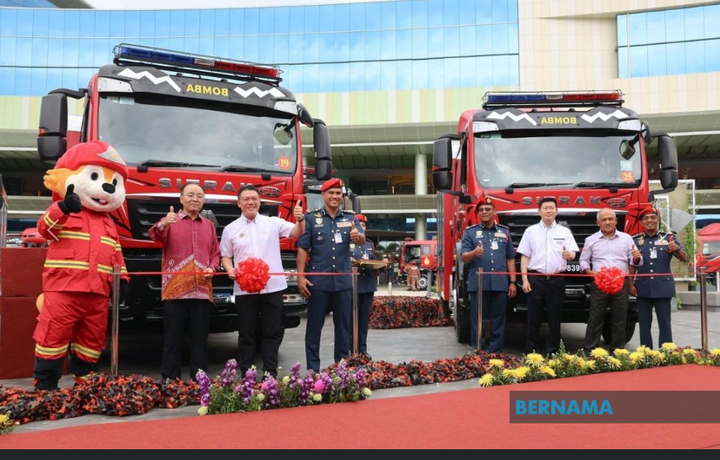 马中战略合作新成果，马方接收30辆新消防车