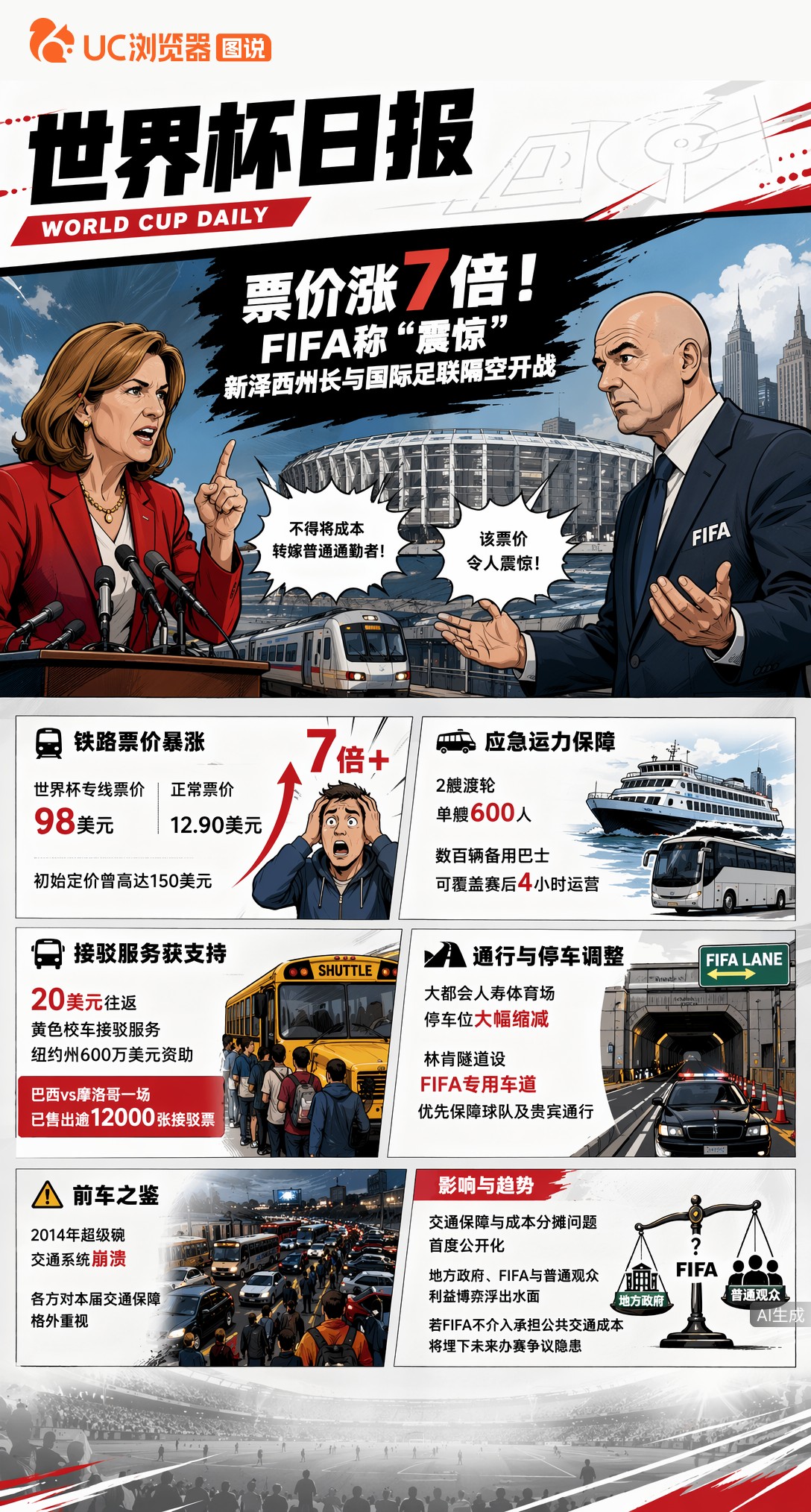 票价涨7倍！FIFA称"震惊"，新泽西州长与国际足联隔空开战
