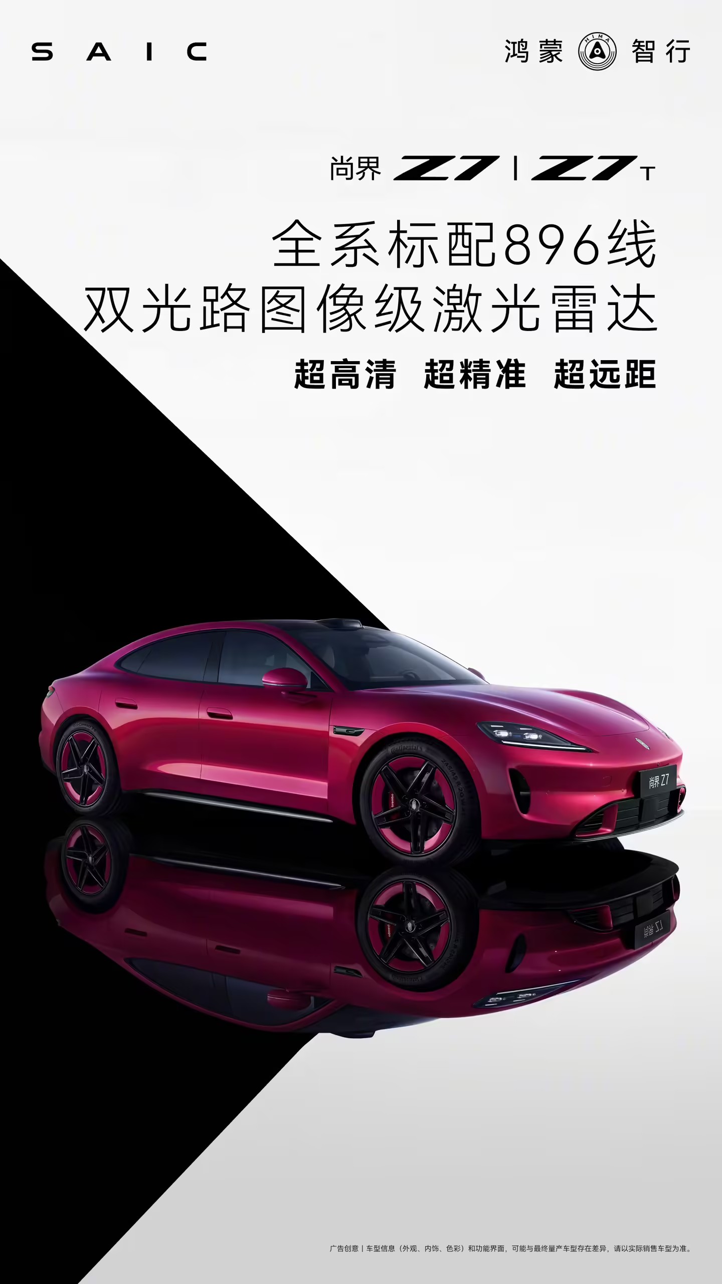 尚界 Z7/Z7T、问界 M6/M7/M8、智界双 7 都将搭载 896 线双光路激光雷达！