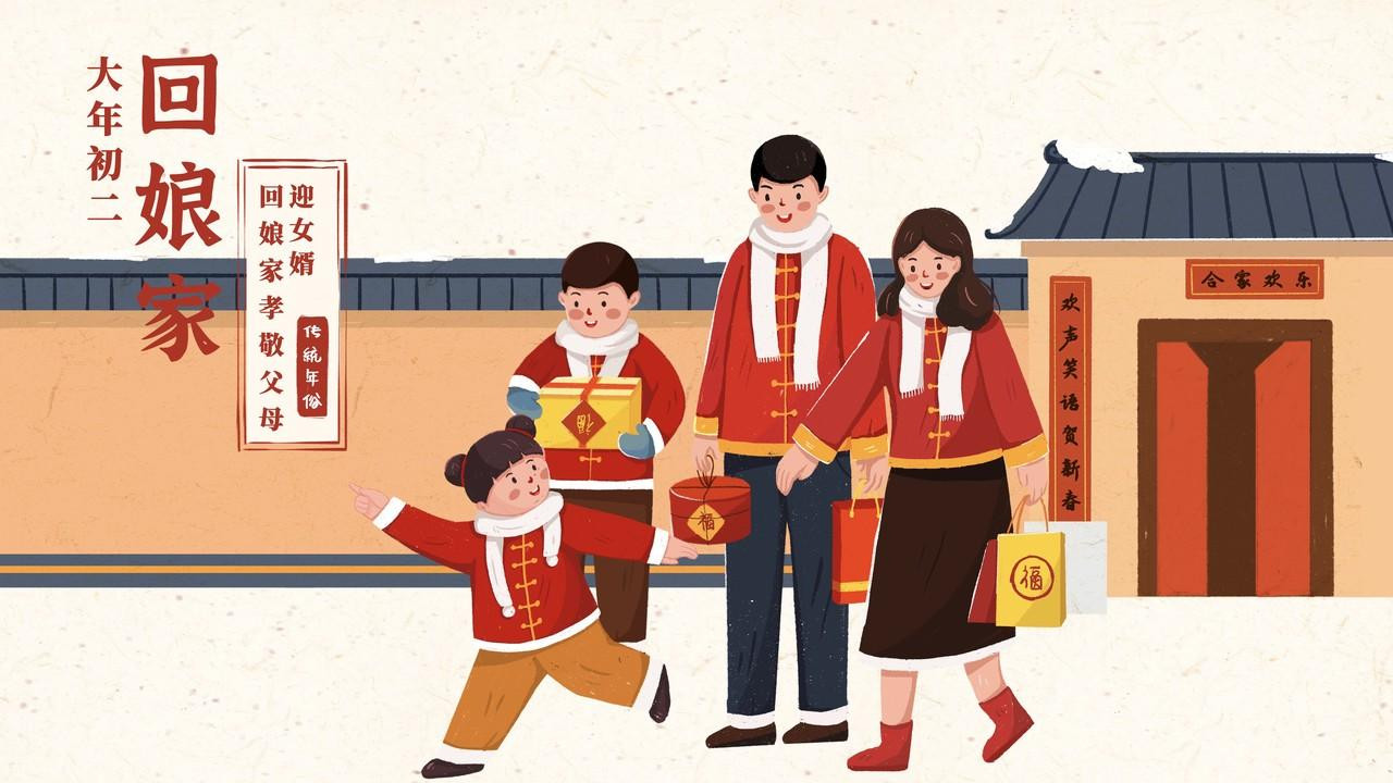 正月初二，牢记：1拜，2回，3不做，4要吃，尊重传统，马年接好运