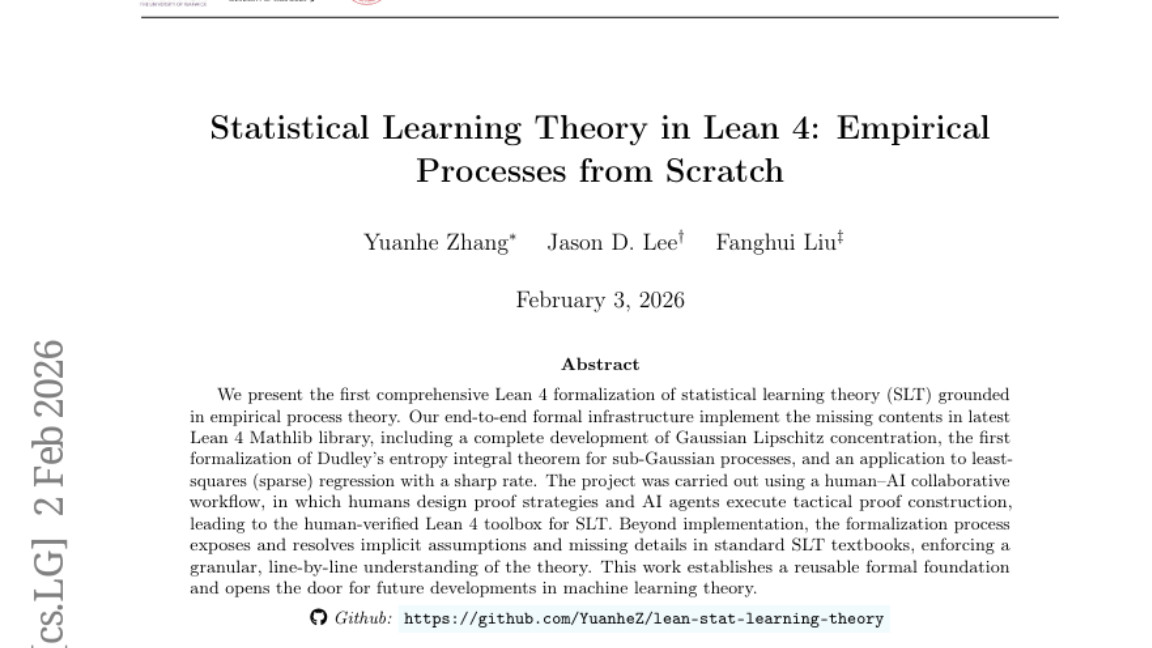 华威大学首次实现机器学习理论的全自动验证