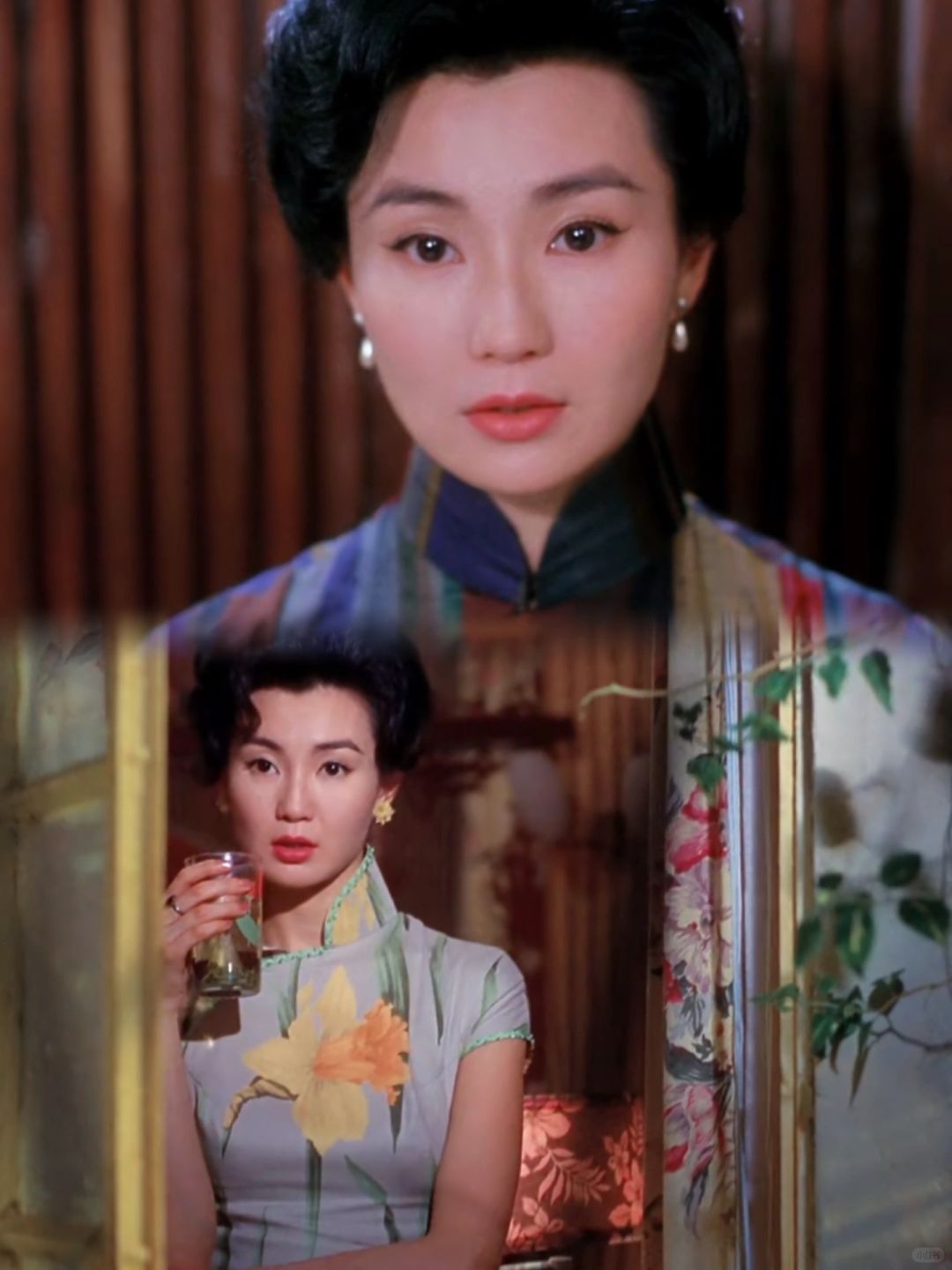 张曼玉，还有比她穿旗袍更好看的吗？
如果用四个字来形容张曼玉，
我觉得可以用 风