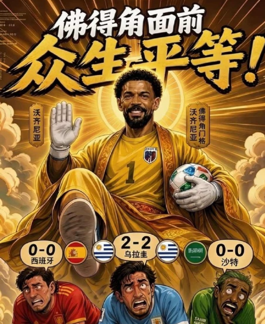 谁能想到这位四旬门神，世界杯前默默无闻。凭借多次封神扑救，挡下各路巨星进攻，身价