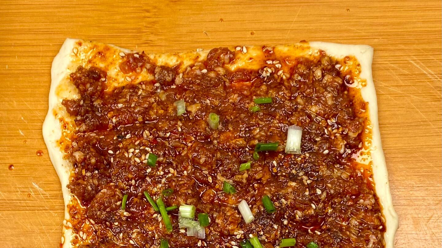 肉沫花卷，一口下去全是肉