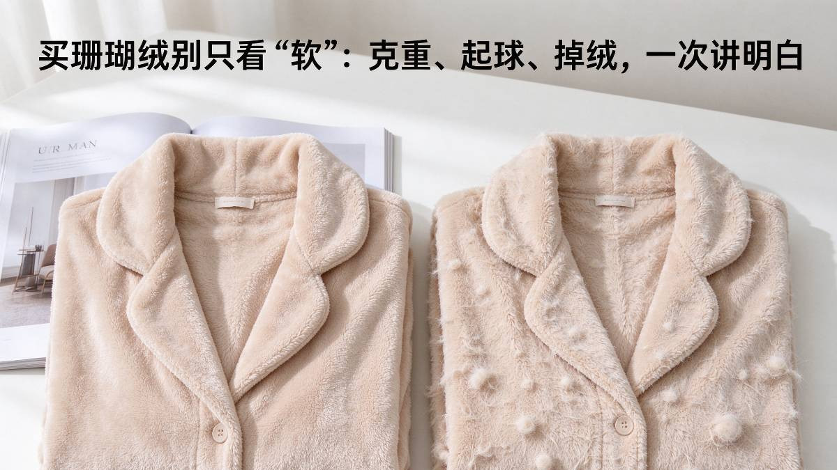 买珊瑚绒别只看"软"：克重、起球、掉绒，一次讲明白
