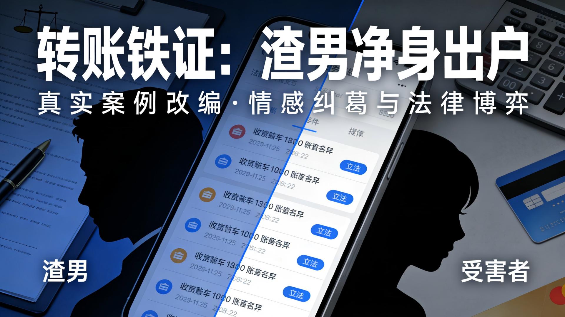 转账铁证：渣男净身出户