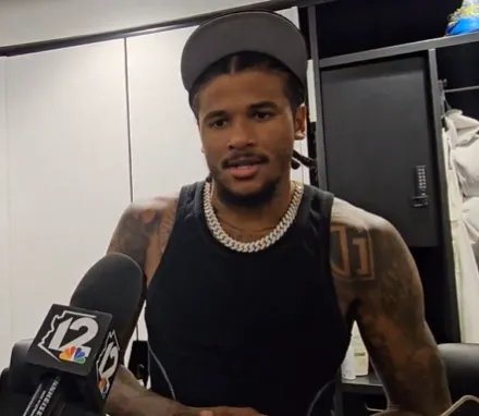 NBA常规赛，太阳以123-125不敌掘金。赛后，杰伦-格林接受了采访。

谈到