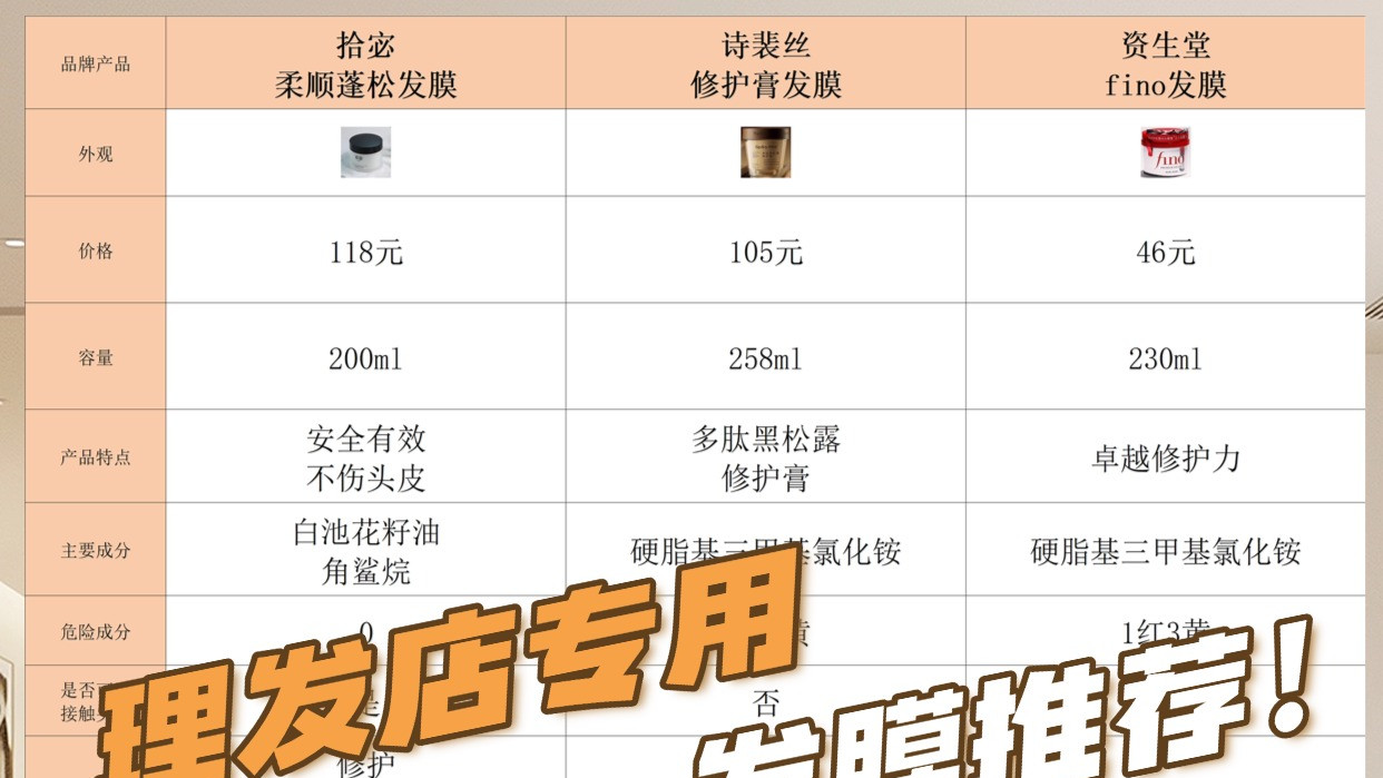 什么发膜可修护干枯毛躁？理发店专用发膜推荐！熬夜爆肝整理