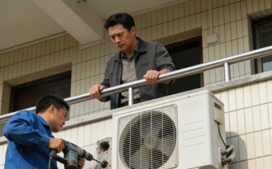 邻居将两台空调外机全装我家外墙，噪音超标，我没有争执，悄悄装了可调节挡风板，没多久他哭着给我道歉…