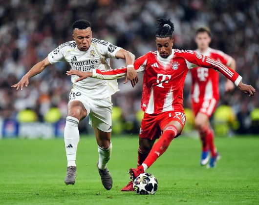 皇马1比2拜仁，本来以为主场能稳点，结果全队踢得都放不开，畏手畏脚的，完全没了往