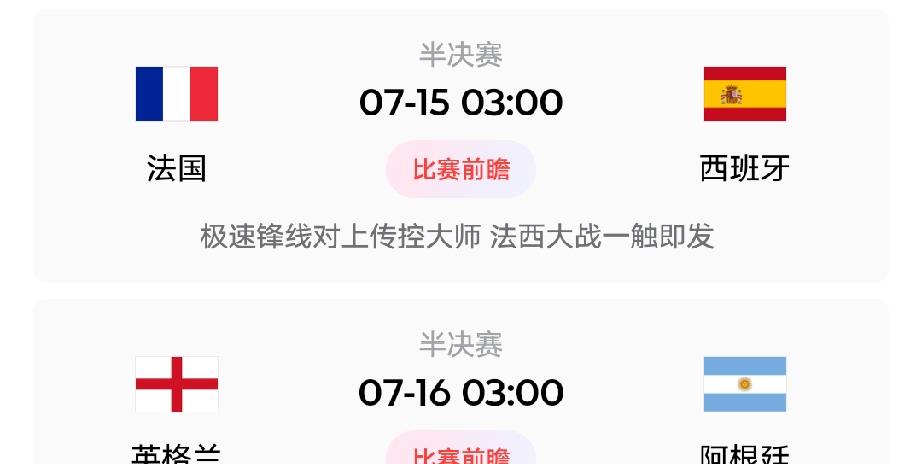 看样子法国和阿根廷又要会师决赛了，上次梅西赢了，这次可不一定，虽然两人目前都是8
