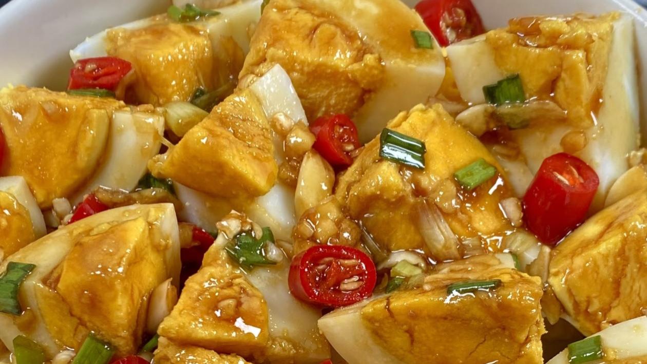 酸辣凉拌鸡蛋：一口解锁下饭新境界