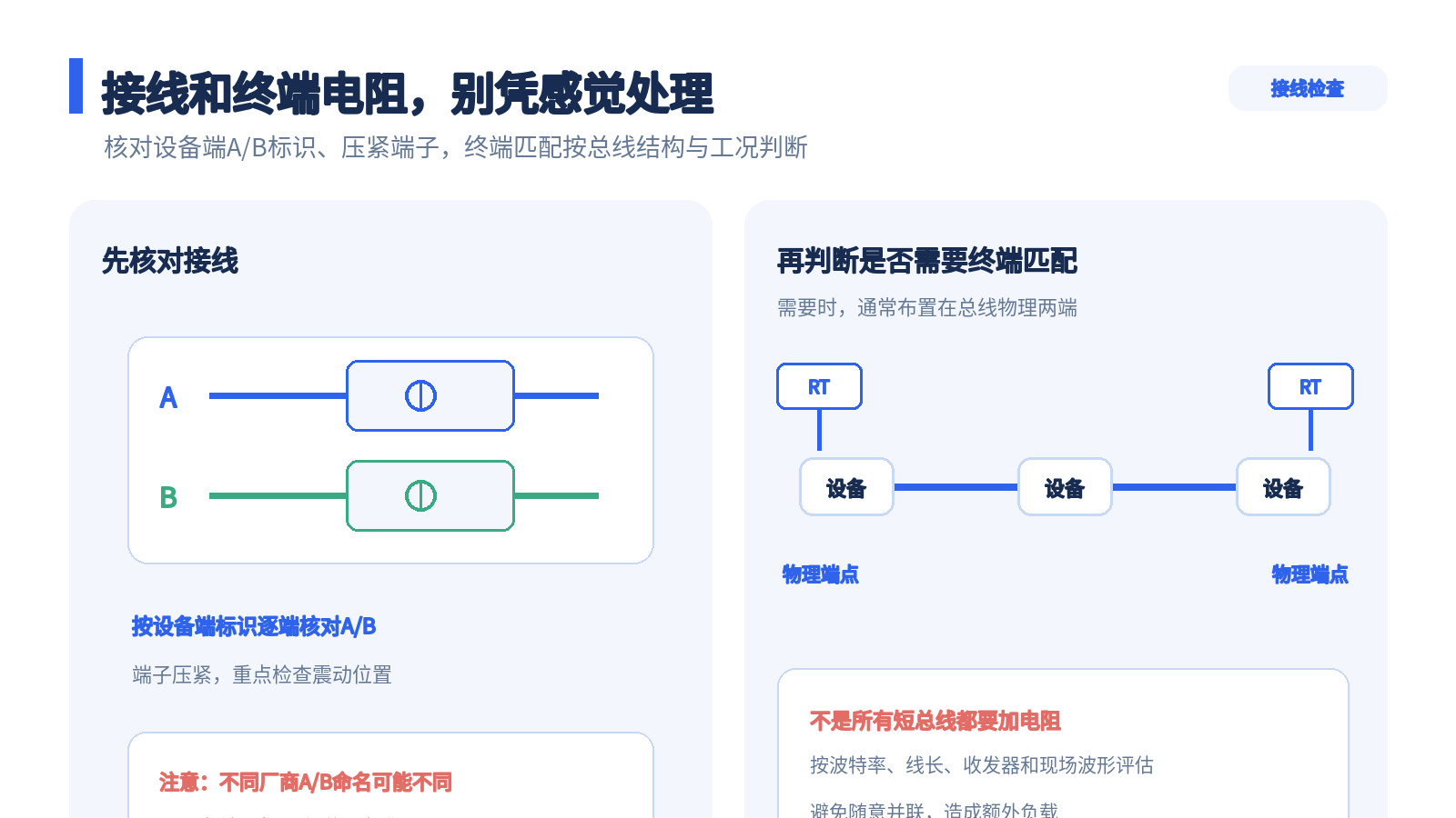RS485总线通讯乱码？80%是这几个布线问题