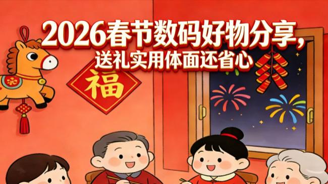 好玩的新年礼物：2026春节十款数码好物分享，送礼实用体面还省心