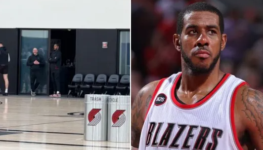 开拓者队记报道开拓者名宿拉马库斯-阿尔德里奇出现在场馆观看球队投篮训练。
“历史