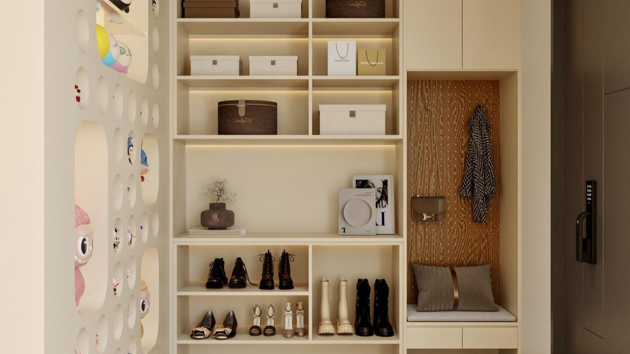 玄关盲盒墙太香了