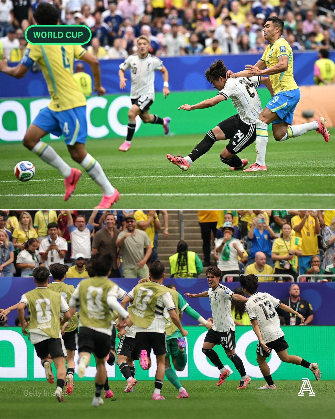 日本足球，其实就是工业足球的代表

在巴西2-1日本的比赛之前，板仓滉球员在赛前