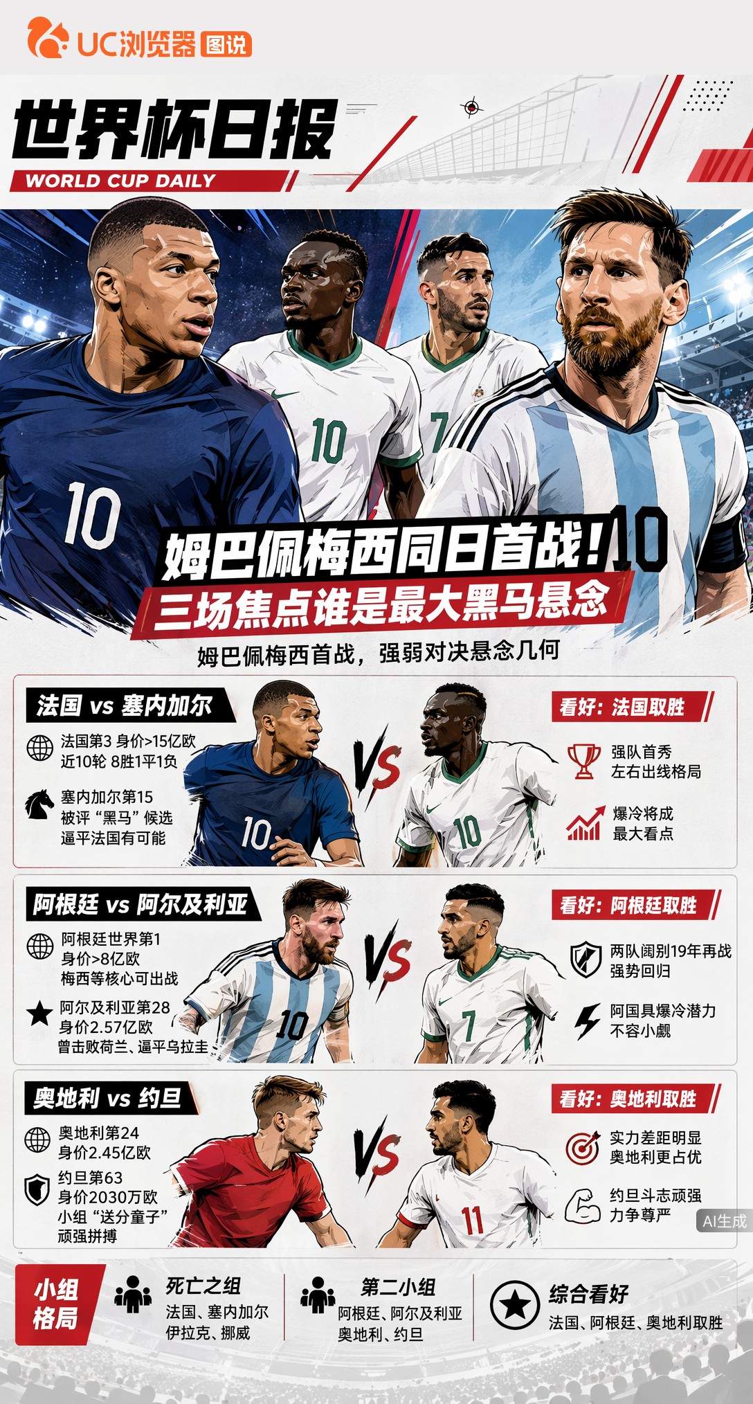 姆巴佩梅西同日首战！三场焦点谁是最大黑马悬念