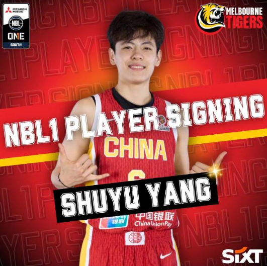 杨舒予已与墨尔本老虎队签约，将出战2026赛季NBL1南区联赛。

这个NBL1