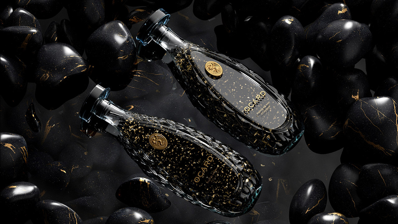 高档矿泉水瓶型包装设计图