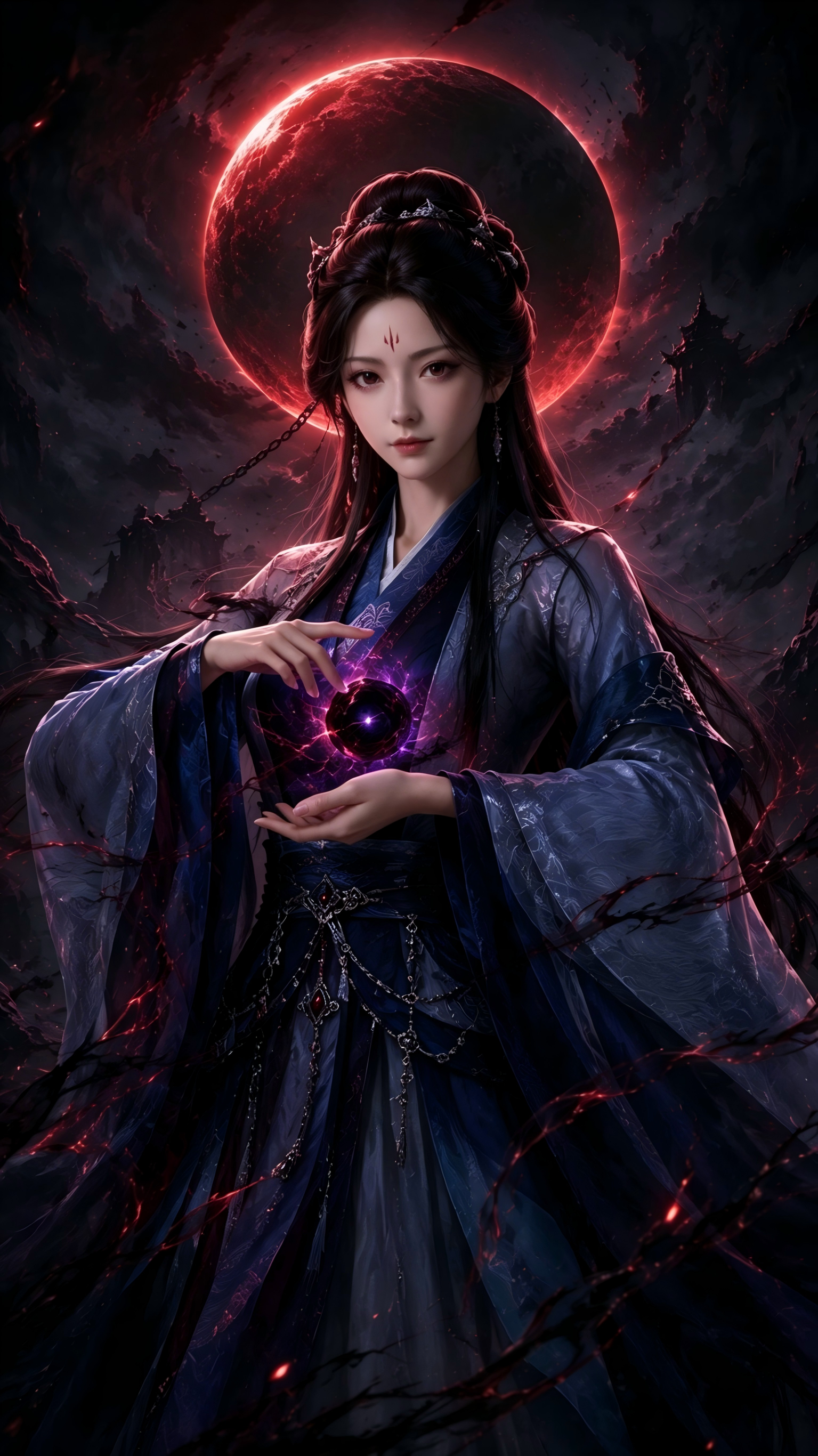 国漫同人｜8 位女神黑化觉醒系列壁纸