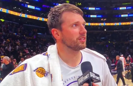 NBA常规赛湖人以127-113战胜骑士

本场比赛，湖人球员卢卡-东契奇出战3