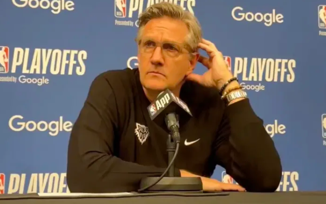 NBA季后赛，森林狼114-109战胜马刺。目前，双方大比分2-2战平。
赛后克