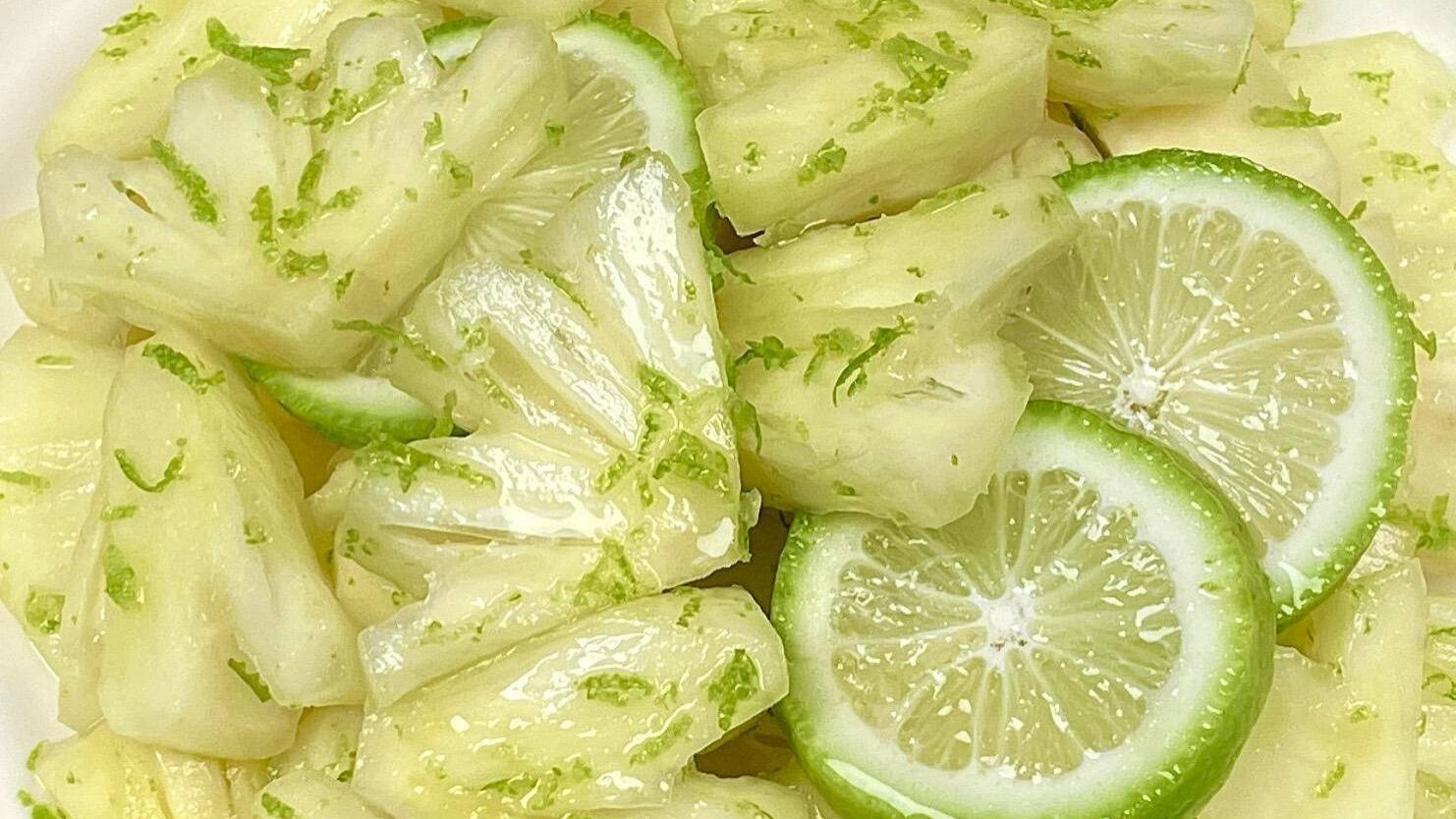 青柠渍菠萝：当热带阳光遇见柠檬雨