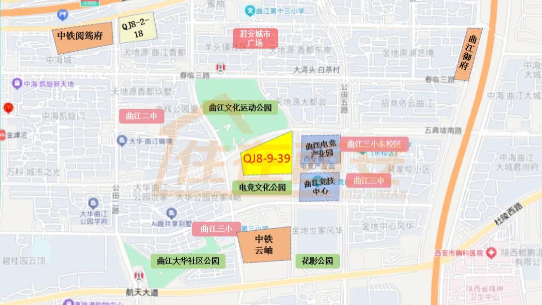 西安10宗共452亩地出让！含曲江3宗低密商住用地！