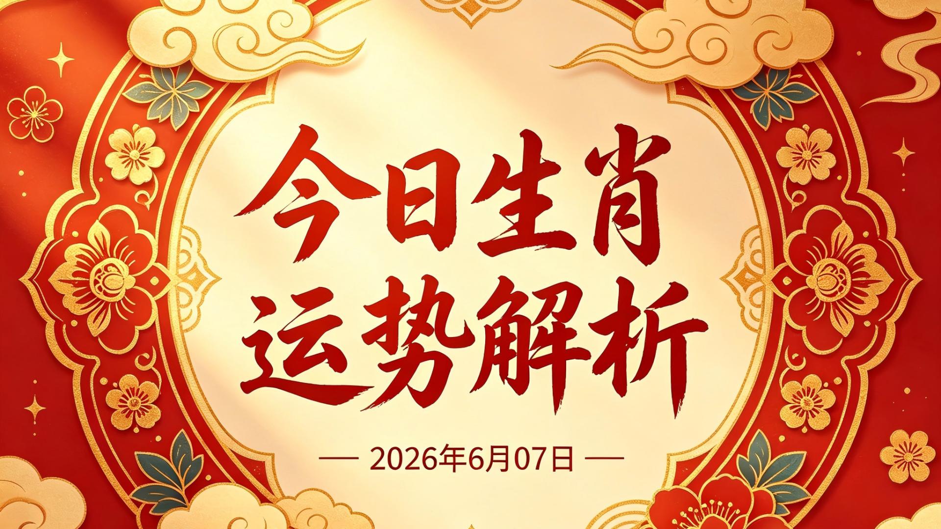2026年6月7日十二生肖运势解析