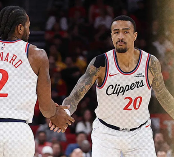 快船记者更新了对阵森林狼的出战状态，科怀-伦纳德（脚踝伤势）和约翰-科林斯（颈部