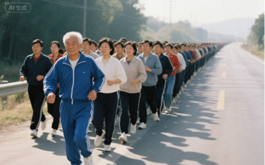 暴走团150人抢占国道，喊话没人听，货车司机一脚油门：那就走个痛快