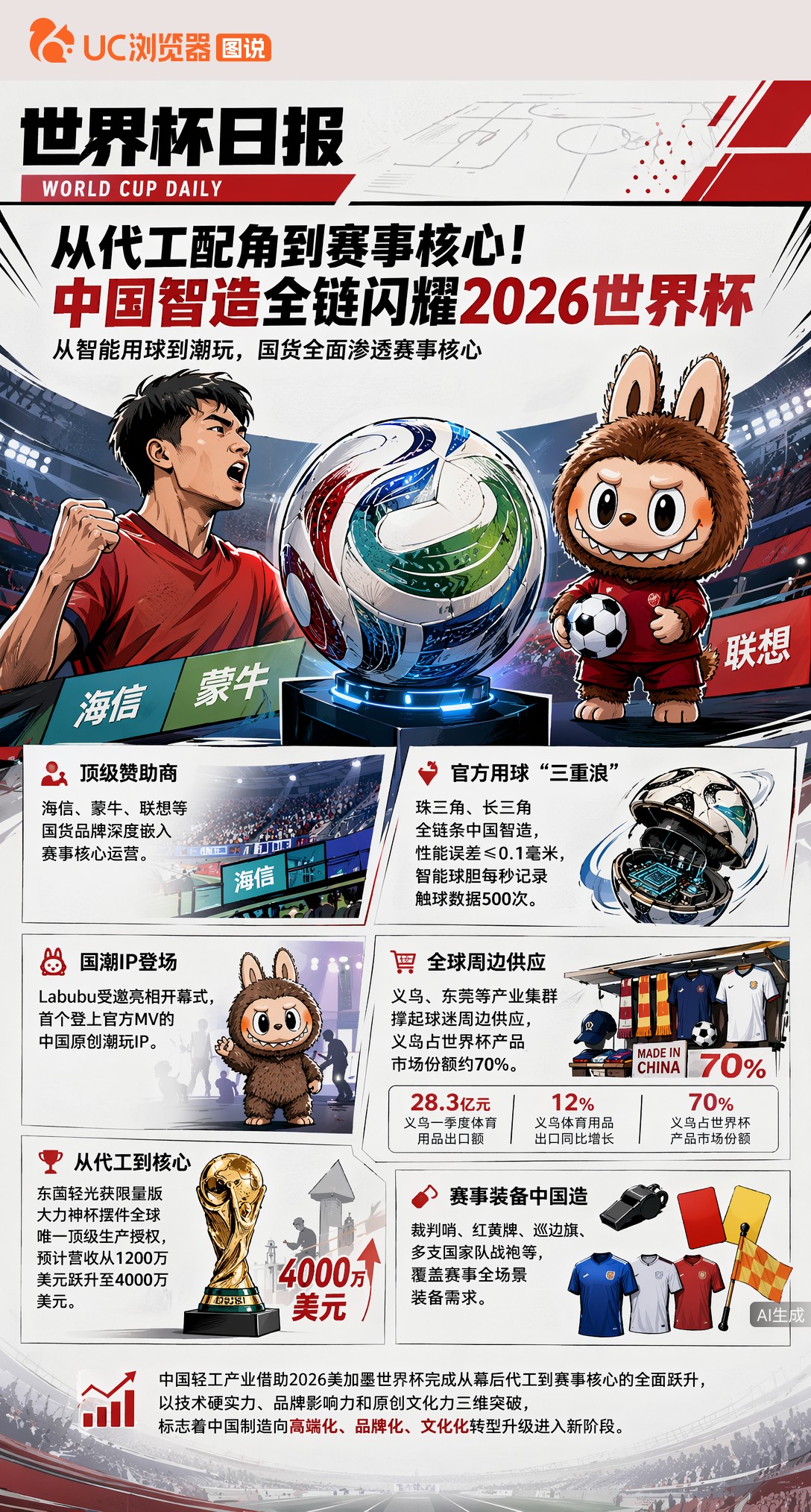 从代工配角到赛事核心！中国智造全链闪耀2026世界杯