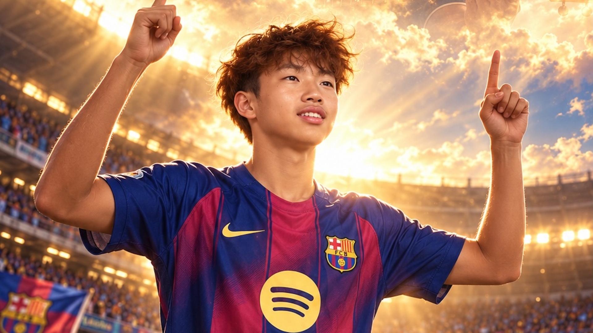 李昊炎巴萨U15首秀惊艳！凌空斩收获拉玛西亚正式比赛首球
