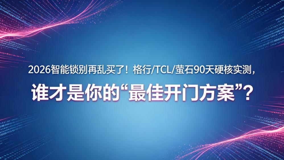 2026智能锁别再乱买了！格行/TCL/萤石90天硬核实测，谁才是你的“最佳开门方案”？